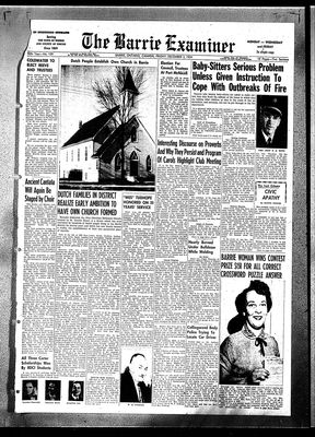 Barrie Examiner, 3 Dec 1954