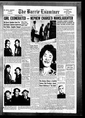 Barrie Examiner, 25 Jun 1954