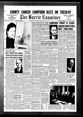 Barrie Examiner, 18 Apr 1955