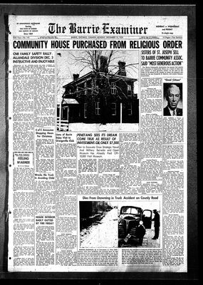 Barrie Examiner, 13 Dec 1954