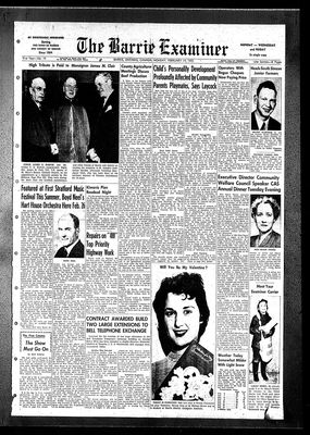 Barrie Examiner, 14 Feb 1955