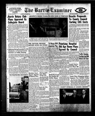 Barrie Examiner, 23 Nov 1955