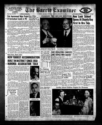 Barrie Examiner, 19 Dec 1955