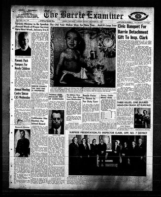 Barrie Examiner, 30 Dec 1955