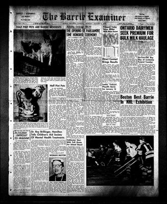 Barrie Examiner, 9 Jan 1956