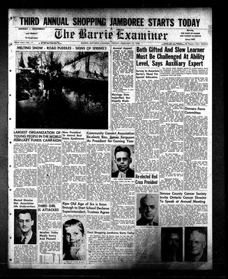 Barrie Examiner, 10 Feb 1956