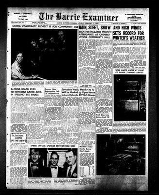 Barrie Examiner, 27 Feb 1956