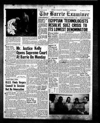 Barrie Examiner, 7 Sep 1956