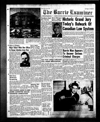 Barrie Examiner, 12 Sep 1956