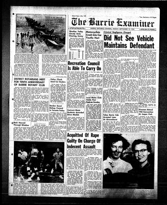 Barrie Examiner, 14 Sep 1956