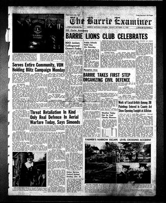 Barrie Examiner, 12 Oct 1956