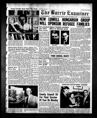 Barrie Examiner, 16 Nov 1956