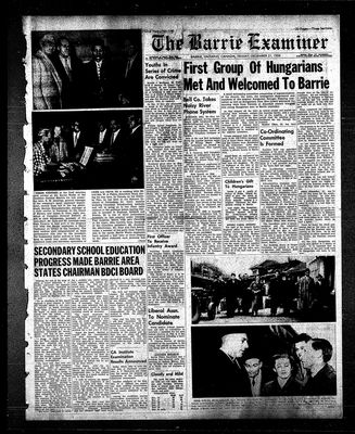 Barrie Examiner, 21 Dec 1956