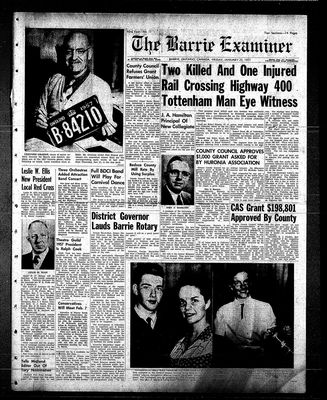 Barrie Examiner, 25 Jan 1957