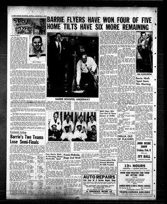 Barrie Examiner, 4 Feb 1957