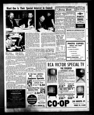 Barrie Examiner, 15 Feb 1957