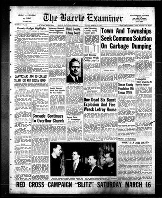 Barrie Examiner, 15 Mar 1957