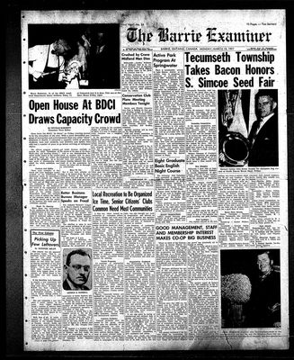 Barrie Examiner, 18 Mar 1957