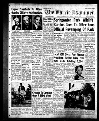 Barrie Examiner, 22 Mar 1957