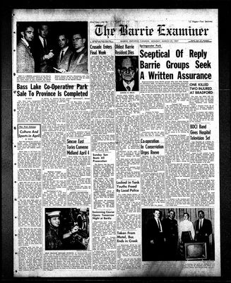 Barrie Examiner, 25 Mar 1957