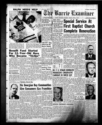 Barrie Examiner, 5 Apr 1957