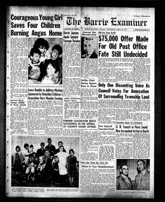 Barrie Examiner, 24 Apr 1957