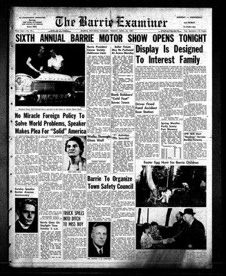 Barrie Examiner, 26 Apr 1957