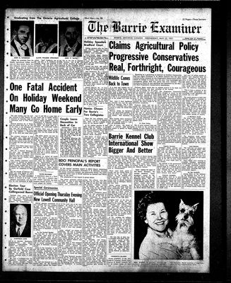 Barrie Examiner, 22 May 1957