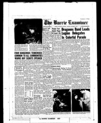 Barrie Examiner, 7 Oct 1957