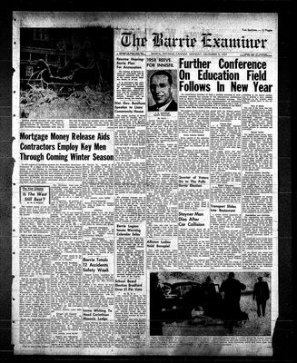 Barrie Examiner, 9 Dec 1957