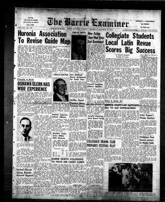 Barrie Examiner, 18 Dec 1957