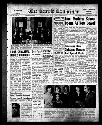 Barrie Examiner, 20 Dec 1957