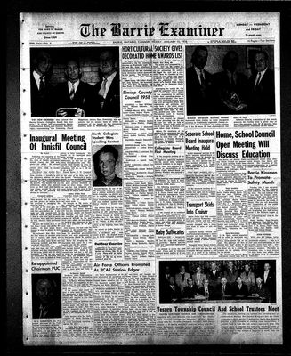 Barrie Examiner, 10 Jan 1958