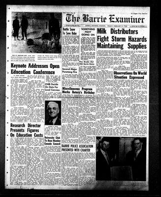 Barrie Examiner, 21 Feb 1958