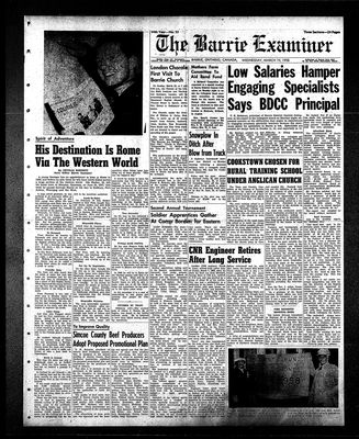 Barrie Examiner, 19 Mar 1958