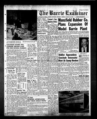 Barrie Examiner, 24 Mar 1958