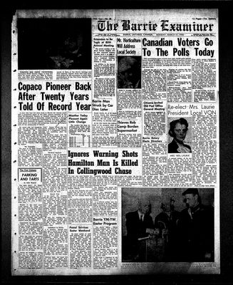 Barrie Examiner, 31 Mar 1958