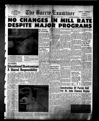 Barrie Examiner, 9 Apr 1958