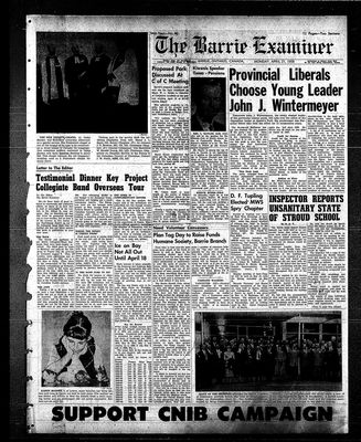 Barrie Examiner, 21 Apr 1958