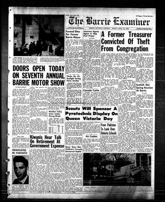 Barrie Examiner, 25 Apr 1958