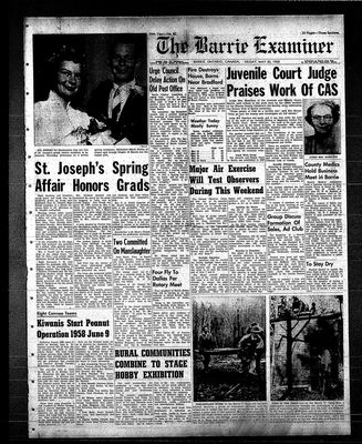 Barrie Examiner, 30 May 1958