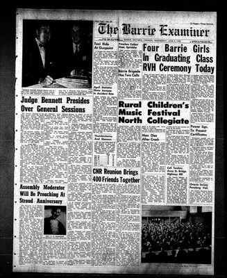 Barrie Examiner, 4 Jun 1958