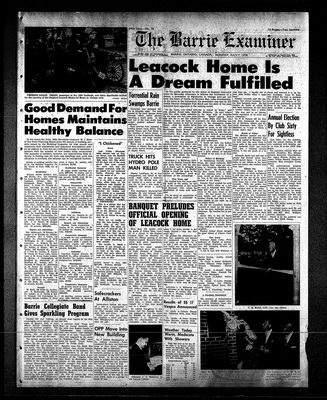 Barrie Examiner, 7 Jul 1958