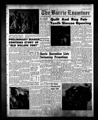 Barrie Examiner, 25 Jul 1958