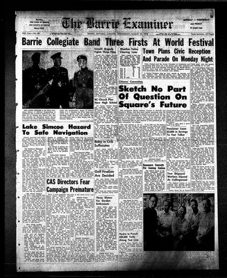 Barrie Examiner, 20 Aug 1958