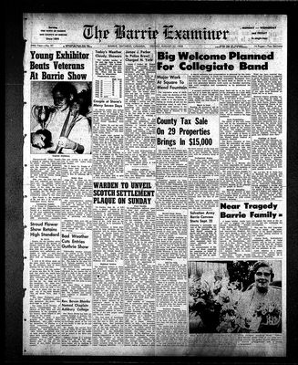 Barrie Examiner, 22 Aug 1958