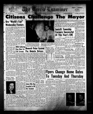 Barrie Examiner, 8 Sep 1958