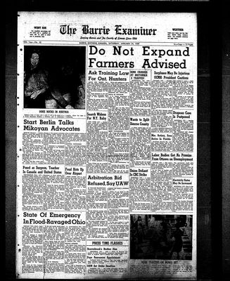 Barrie Examiner, 24 Jan 1959