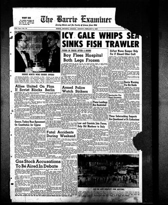 Barrie Examiner, 9 Feb 1959