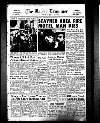 Barrie Examiner, 14 Feb 1959